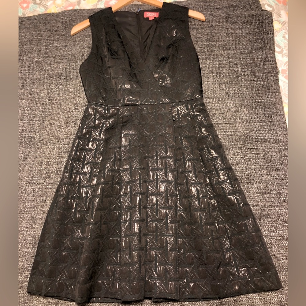 Kirna Zabete For Target Black Geometric Pattern Cocktail Dress